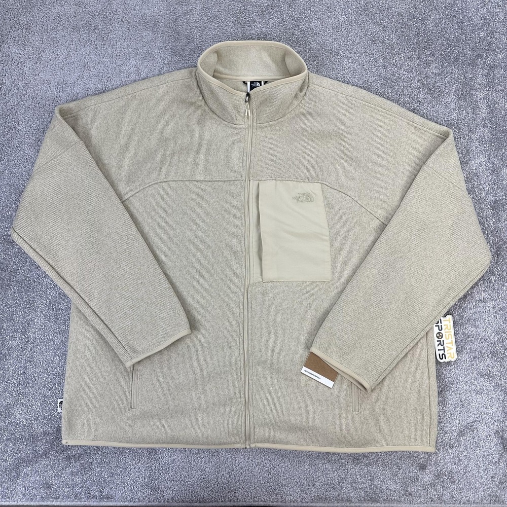 The North Face Jacket Mens 2XL Gravel Heather Big Front Range Full Zip Fleece